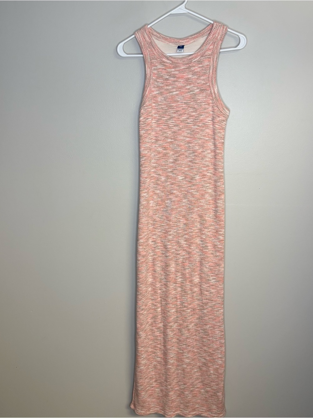 Old Navy Coral Marled Sleeveless Maxi Dress